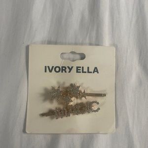Ivory Ella hair clips